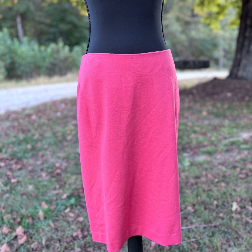 Coral Pencil Skirt Knee Length Career Office Professional Business Casual-size 6